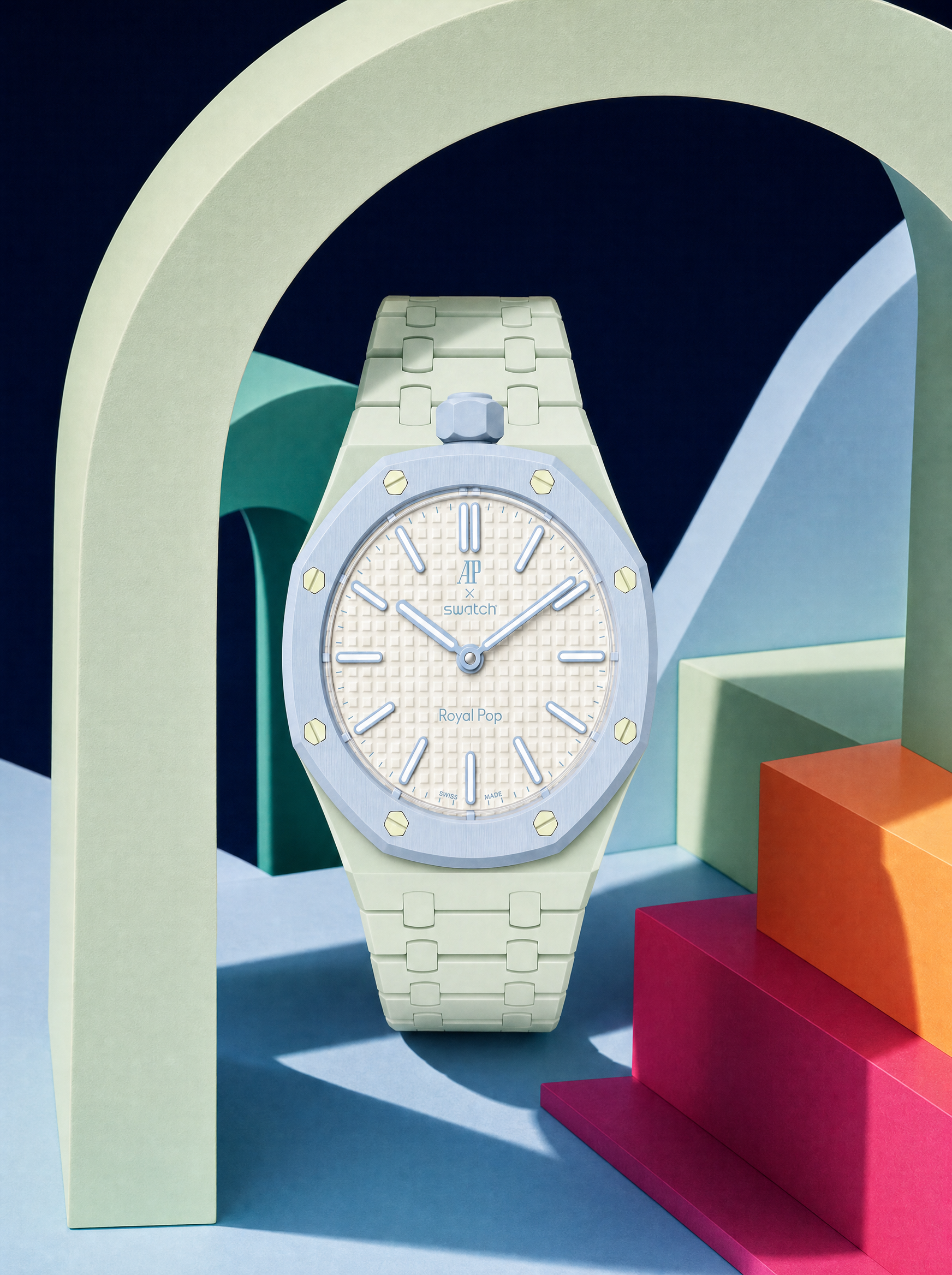 BLAUEACHT Swatch Royal AP Horlogeband