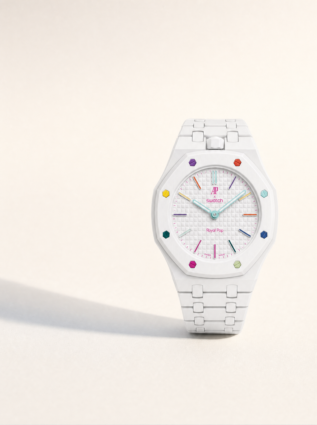 Huit Blanc – Horlogeband voor Swatch Royal Pop