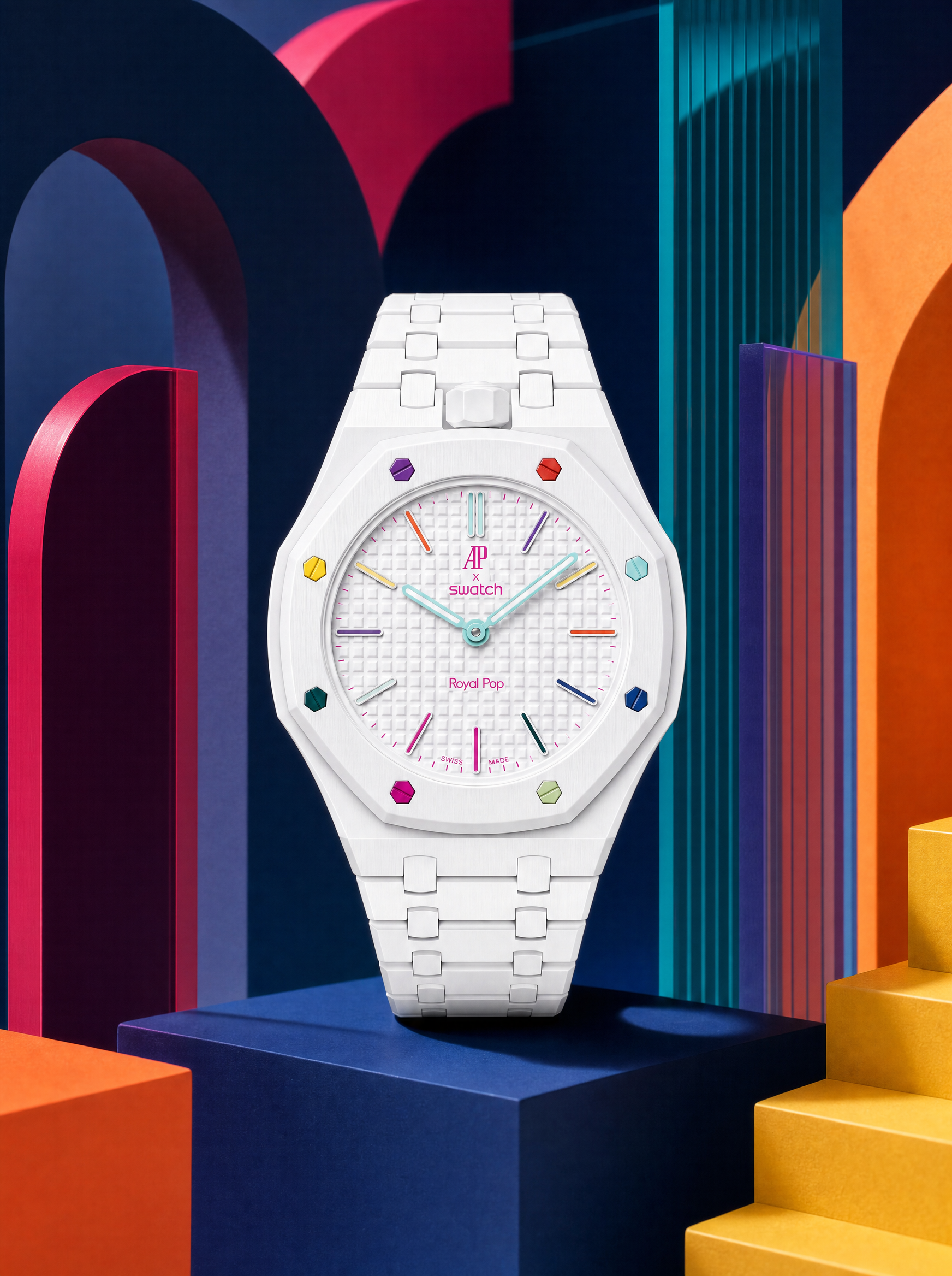 HUITBLANC Swatch Royal AP Horlogeband