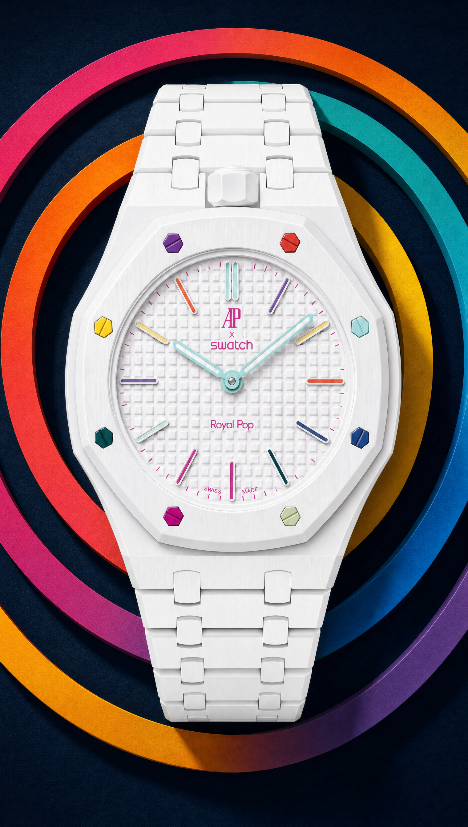 HUITBLANC Swatch Royal AP Horlogeband